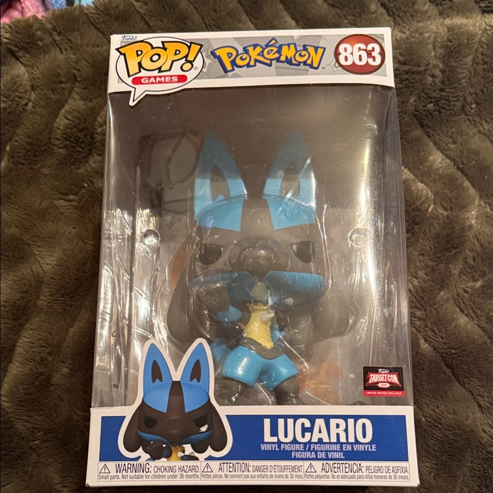 Funko Pokémon Lucario Figure NIB 863